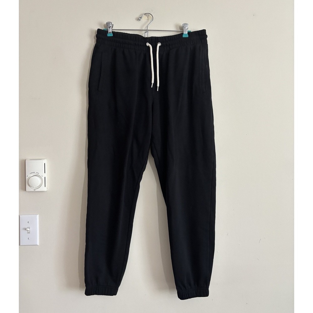 GAP Jogger Sweatpants Womens Large Casual Athleisure Classic Black Cotton